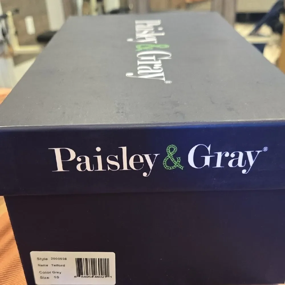 Paisley & Gray Navy Suede Oxford Shoes